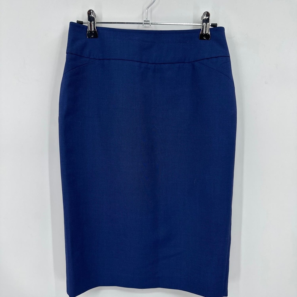 Reiss Wool blend Pencil skirt Royal Navy Blue Size 2